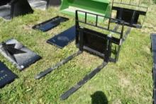Set of Kivel Mini Quick Attach Pallet Forks