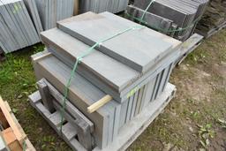 Pallet of 16" x 36" 2" Thermal Bluestone Pieces