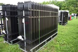 Eingp 22 Piece 10' Wrought Iron Site Fence