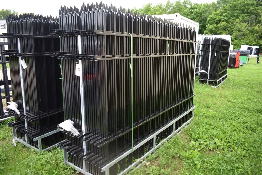 Eingp 22 Piece 10' Wrought Iron Site Fence