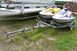 1998 Yamaha Wave Runner GP760  Jet Ski and 1996 Bombardier SPI Wave Runner On Trailer