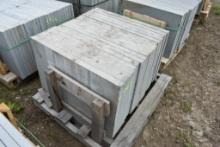 Pallet of 24" x 36" x 2" Thermal Bluestone Pieces