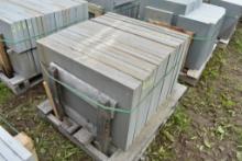Pallet of 24" x 36" x 2" Thermal Bluestone Pieces