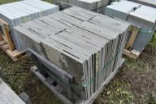 Pallet of 18" x 30" x 1" Thermal Bluestone Pieces