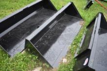 Swict 78" Quick Attach Skid Steer Bucket
