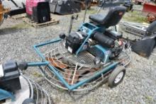 Terex Bartell TS88 Ride on Power Trowel With Dolly