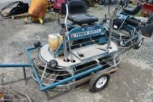 Terex Bartell TS78 Ride on Power Trowel With Dolly