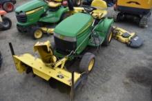 John deere LX280 Lawn Tractor with Snow Blower and Mower Deck