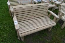 Amish Made 4' Roll Top Glider