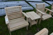 Amish Made 2 Chair and Table Patio Set