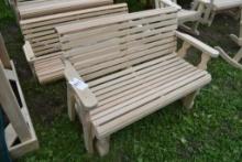 Amish Made 4' Roll Top Glider