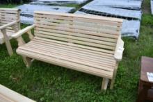 Amish Made 5' Roll Top Glider