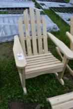Amish Made Adirondack rocking Chair