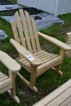 Amish Made Adirondack rocking Chair