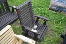 Amish Made Single Roll Top Poch Swing