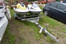1998 Yamaha Wave Runner GP760  Jet Ski and 1996 Bombardier SPI Wave Runner On Trailer