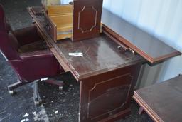 L-Shaped Desk with Office Chair