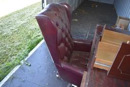 L-Shaped Desk with Office Chair