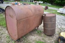 50 Gallon Oil Drum, 275 Gallon Oil Drum