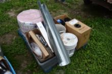 Pallet of Stovepipe Insulation and Electrical Supplies