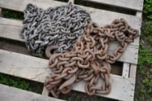 Pallet of Heavy Duty Chain, Hooks on Each End