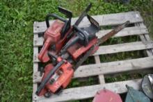Group of 3 Homelite Chainsaws