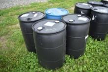 4 50Gal Plastic Barrels