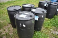 4 50Gal Plastic Barrels