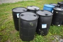 4 50Gal Plastic Barrels