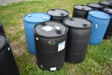 4 50Gal Plastic Barrels