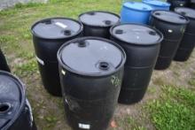 4 50Gal Plastic Barrels
