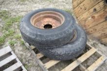 Set of 2 900-20 Tires with Rims