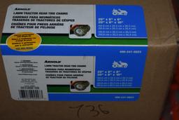 2 Pairs of Arnold Lawn Tractor Rear Tire Chains