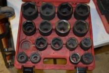 Sunex 1" Drive SAE Impact Socket Set