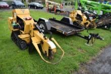 2015 Vermeer SC30 TX Walk Behind Stump Grinder With Trailer