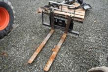 Set of Bradco Mini Quick Attach Pallet Forks