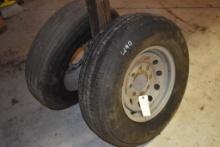 2 Triangle 235/80R16 Tires on 8 Lug Rims