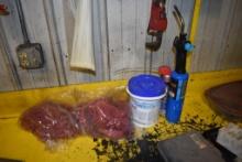 Propane Torch, Scrubs-in-a-Bucket, Rags, Can of WD40