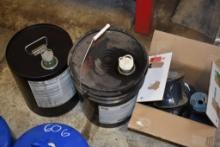 2 Partial Cans of Oil and Box of Pull Cord Rope