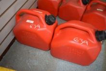 2  2.5 Gallon Gas Cans