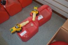 2  1.25 Gallon Gas Cans