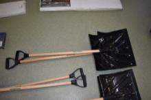 2 Union Tools Snow Shovels