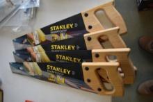 4 Stanley Hand Saws