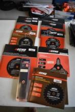 12 Echo Buzz Saw Blades and 2 Packs of Echo Edger Blades