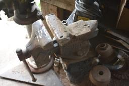 Metal Welding Table With Little Town 4" Bench Vise with Contents