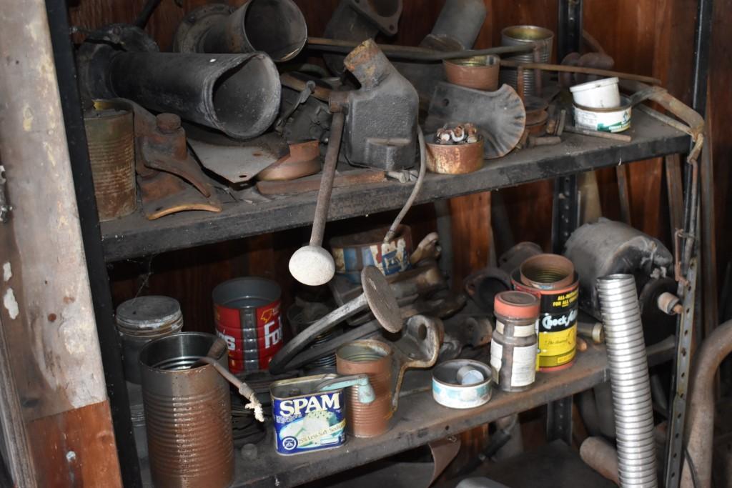 3 Shelves of Car Related Items