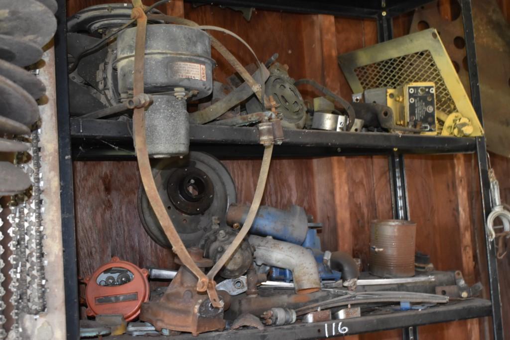 3 Shelves of Car Related Items