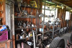 3 Shelves of Car Related Items