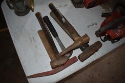 Group of Hammers and Pickaxe