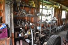 3 Shelves of Car Related Items